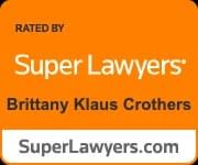 Rated by Super Lawyers badge for Brittany Klaus Crothers, 2025
